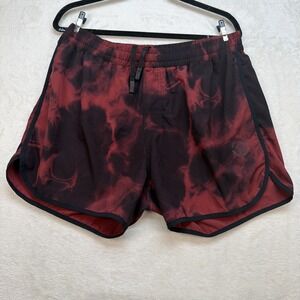 Virus Mens Training Shorts Red Black Gym CrossFit Workout Size M 32 Waist